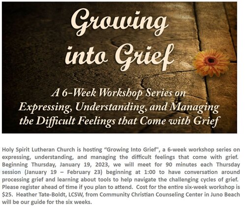 Growing into Grief